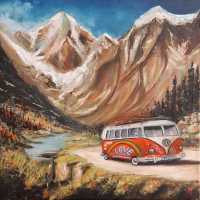 Combi à la montagne 50x50